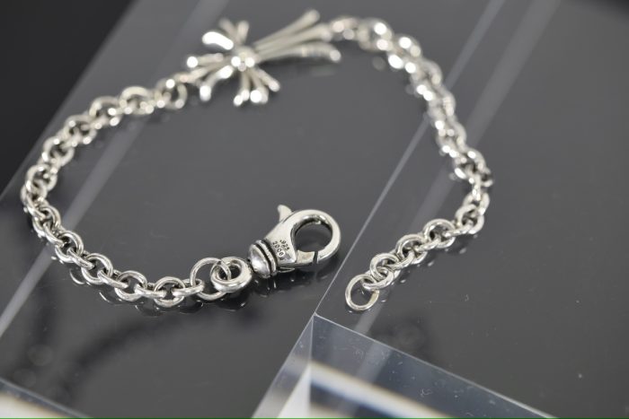 クロムハーツ CHROME HEARTS タイニーCHクロス ネックチェーン ブレスレット シルバー925 - 画像 (4)