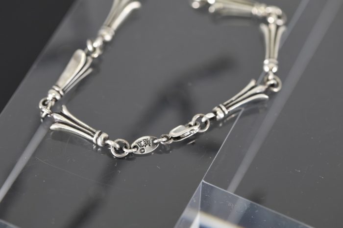 クロムハーツ CHROME HEARTS クロステイルリンクブレスレット CRSSTL LNK シルバー - 画像 (5)