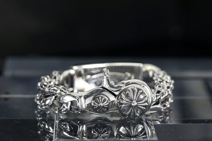 クロムハーツ CHROME HEARTS フローラルクロス ID シルバーブレスレット - 画像 (2)