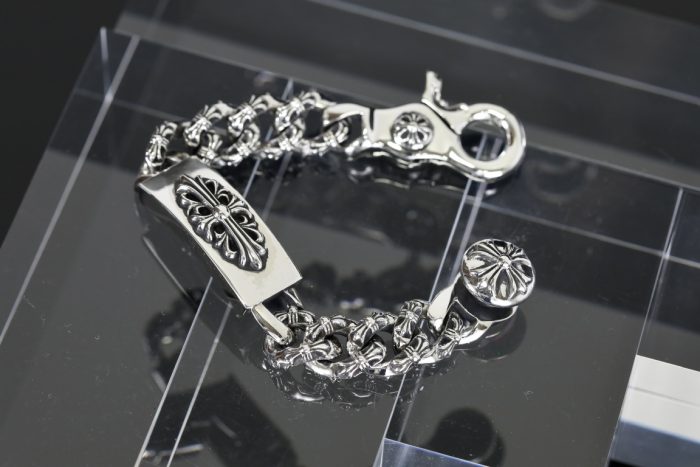 クロムハーツ CHROME HEARTS フローラルクロス ID シルバーブレスレット - 画像 (3)