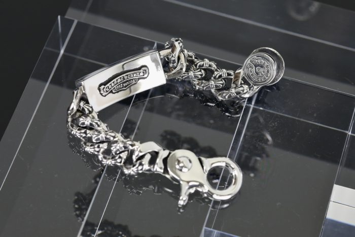 クロムハーツ CHROME HEARTS フローラルクロス ID シルバーブレスレット - 画像 (4)