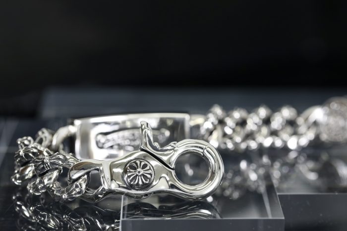 クロムハーツ CHROME HEARTS フローラルクロス ID シルバーブレスレット - 画像 (5)