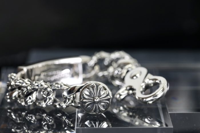 クロムハーツ CHROME HEARTS フローラルクロス ID シルバーブレスレット - 画像 (6)