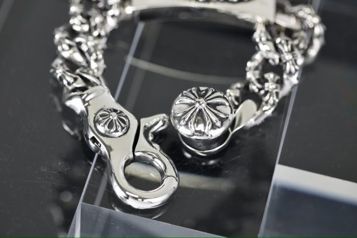 クロムハーツ CHROME HEARTS フローラルクロス ID シルバーブレスレット - 画像 (8)