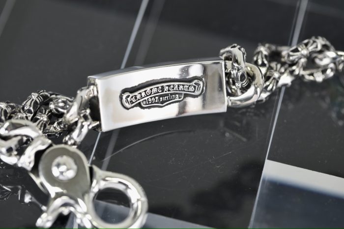 クロムハーツ CHROME HEARTS フローラルクロス ID シルバーブレスレット - 画像 (9)
