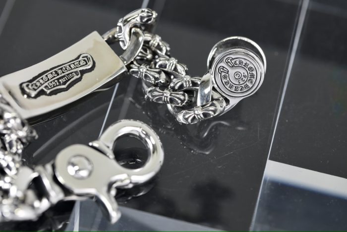 クロムハーツ CHROME HEARTS フローラルクロス ID シルバーブレスレット - 画像 (10)