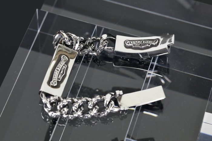 クロムハーツ CHROME HEARTS ダガー×フローラルクロス メンズシルバーIDブレスレット - 画像 (6)