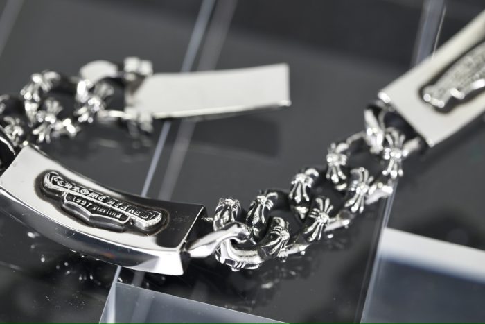 クロムハーツ CHROME HEARTS ダガー×フローラルクロス メンズシルバーIDブレスレット - 画像 (7)