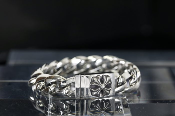 クロムハーツ CHROME HEARTS テーパードクラシックIDブレスレット CHプラス シルバー925 ユニーク