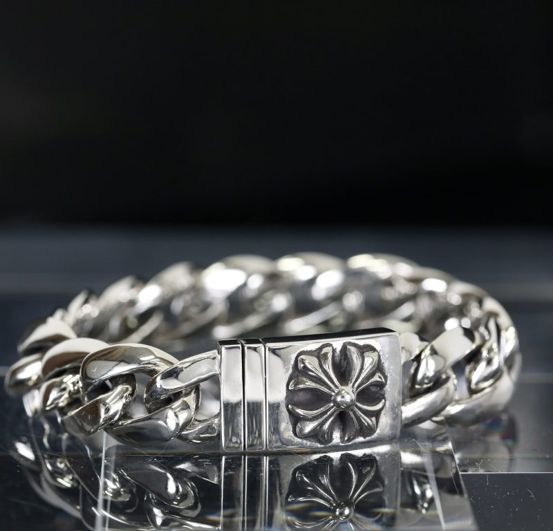 クロムハーツ CHROME HEARTS テーパードクラシックIDブレスレット CHプラス シルバー925 ユニーク