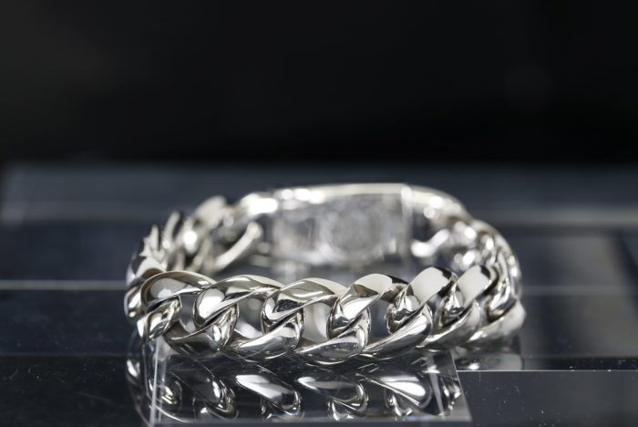 クロムハーツ CHROME HEARTS テーパードクラシックIDブレスレット CHプラス シルバー925 ユニーク - 画像 (2)