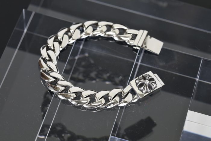 クロムハーツ CHROME HEARTS テーパードクラシックIDブレスレット CHプラス シルバー925 ユニーク - 画像 (3)