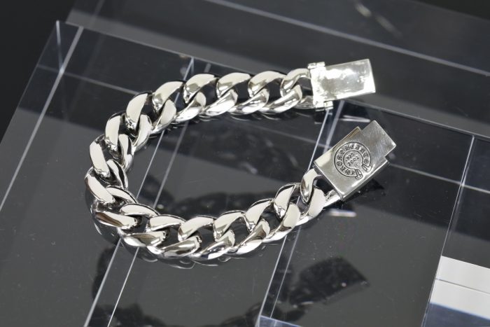 クロムハーツ CHROME HEARTS テーパードクラシックIDブレスレット CHプラス シルバー925 ユニーク - 画像 (4)