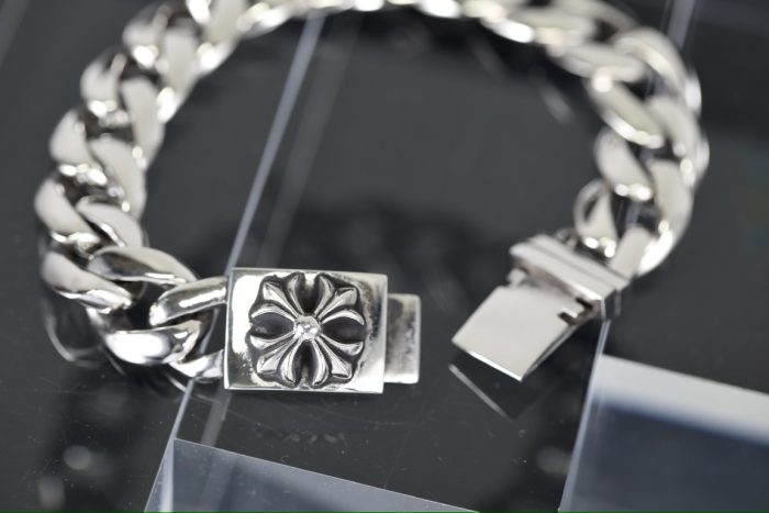 クロムハーツ CHROME HEARTS テーパードクラシックIDブレスレット CHプラス シルバー925 ユニーク - 画像 (5)