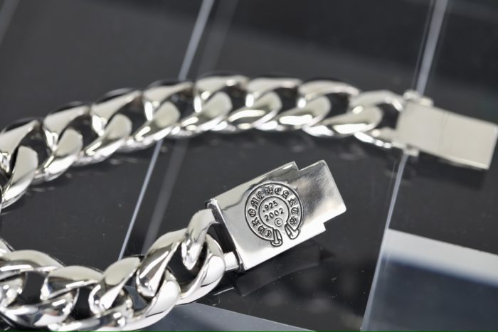 クロムハーツ CHROME HEARTS テーパードクラシックIDブレスレット CHプラス シルバー925 ユニーク - 画像 (8)