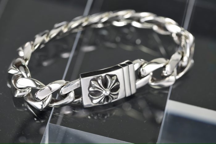 クロムハーツ CHROME HEARTS テーパードクラシックIDブレスレット CHプラス シルバー925 ユニーク - 画像 (9)