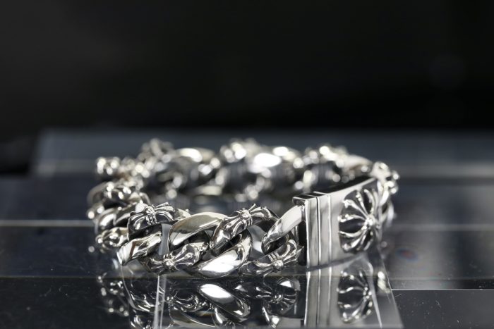 クロムハーツ CHROME HEARTS ファンシーラージボックスID ブレスレット シルバー925【FANCY LRG3 CHX】 - 画像 (3)