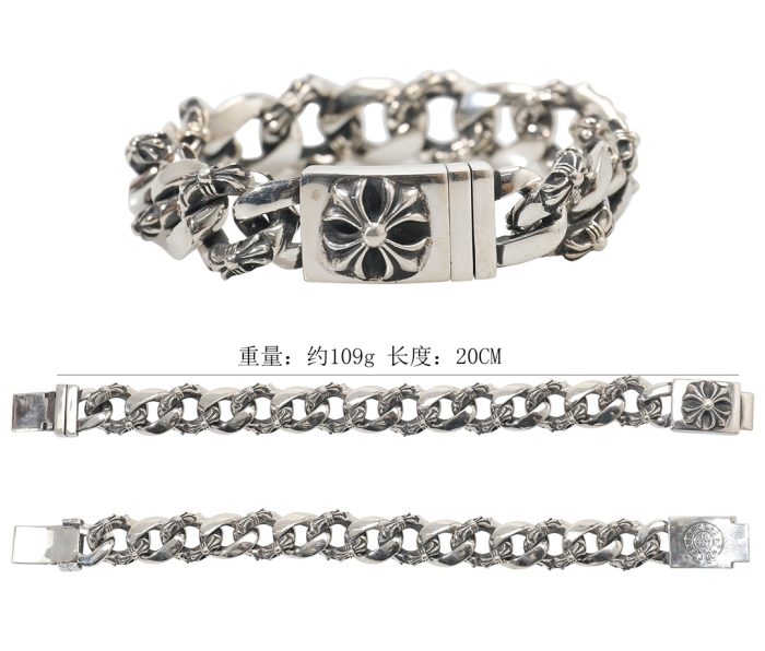 クロムハーツ CHROME HEARTS ファンシーラージボックスID ブレスレット シルバー925【FANCY LRG3 CHX】 - 画像 (12)