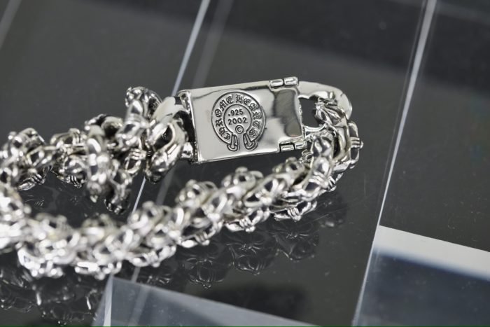 クロムハーツ CHROME HEARTS ラージBOX ID エクストラファンシーリンク ブレスレット シルバー925 - 画像 (3)