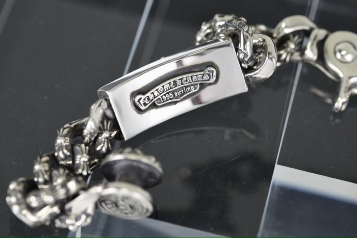 クロムハーツ CHROME HEARTS ダガークリップ IDブレスレット エクストラファンシーリンク 8リンク シルバーブレスレット - 画像 (7)