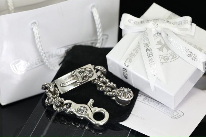 クロムハーツ CHROME HEARTS ダガークリップ IDブレスレット エクストラファンシーリンク 8リンク シルバーブレスレット - 画像 (9)
