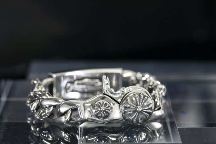 クロムハーツ  CHROME HEARTS  ダガー×ファンシー IDブレスレット プラスクリップ - 画像 (2)