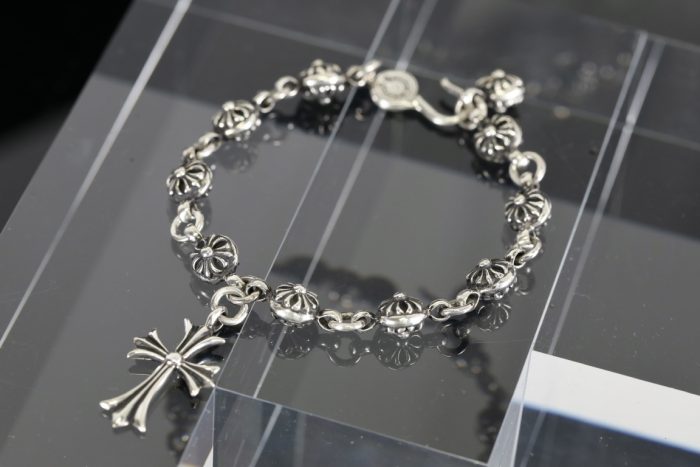クロムハーツ CHROME HEARTS クロスボール タイニーCHクロス ブレスレット シルバー925