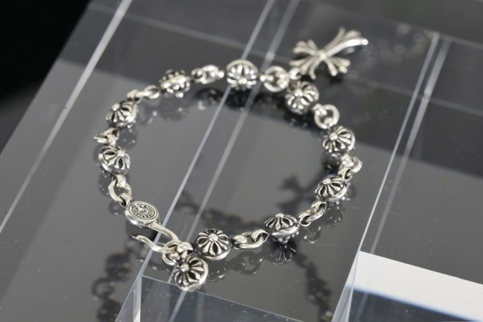 クロムハーツ CHROME HEARTS クロスボール タイニーCHクロス ブレスレット シルバー925 - 画像 (2)