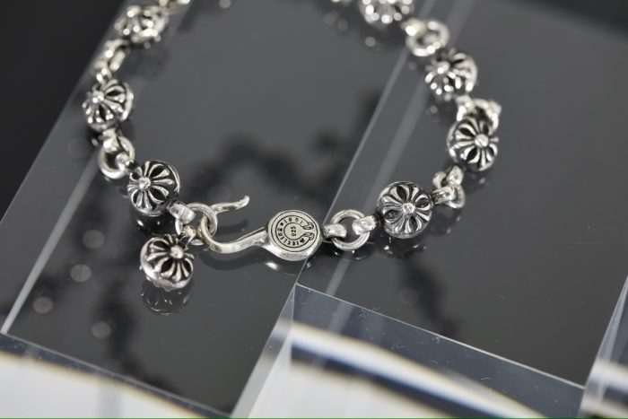 クロムハーツ CHROME HEARTS クロスボール タイニーCHクロス ブレスレット シルバー925 - 画像 (4)