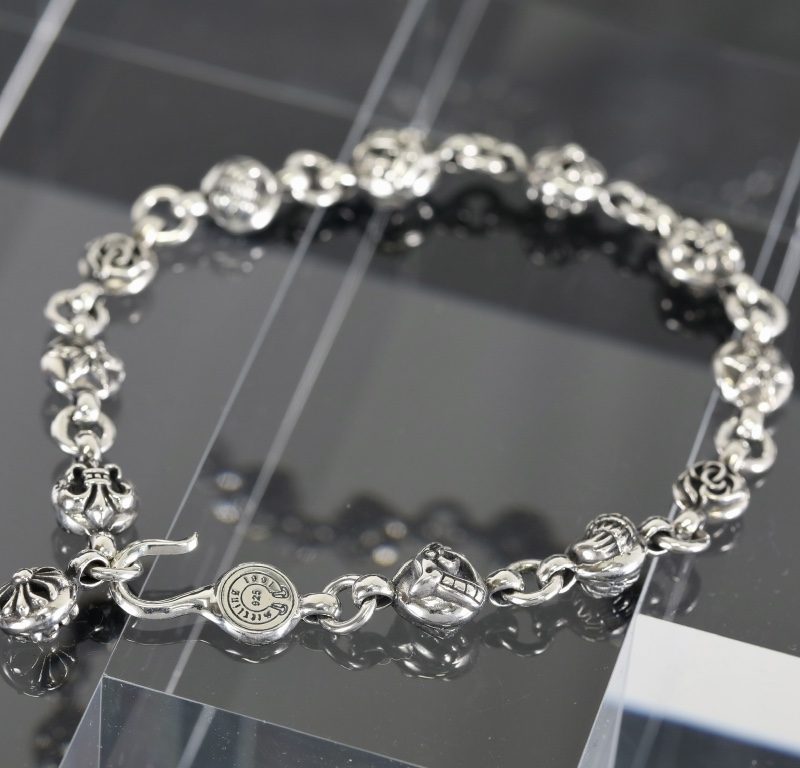 クロムハーツ CHROME HEARTS ボールモチーフブレスレット シルバー925