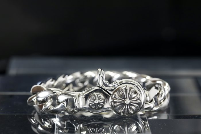 クロムハーツ CHROME HEARTS ファンシーリンククリップブレスレット シルバー