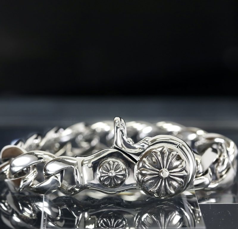 クロムハーツ CHROME HEARTS ファンシーリンククリップブレスレット シルバー