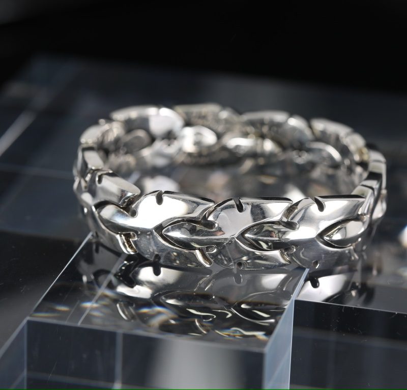 クロムハーツ CHROMEHEARTS ミディアム フレアニーリンクブレスレット 11リンク
