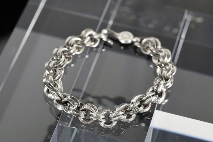 クロムハーツ Chrome Hearts 2 DOUBLE B RING ダブルBリング シルバー ブレスレット