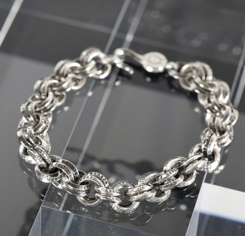 クロムハーツ Chrome Hearts 2 DOUBLE B RING ダブルBリング シルバー ブレスレット