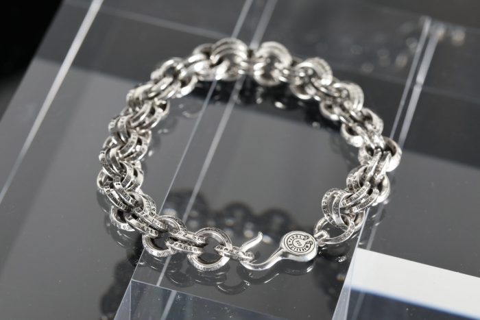 クロムハーツ Chrome Hearts 2 DOUBLE B RING ダブルBリング シルバー ブレスレット - 画像 (2)