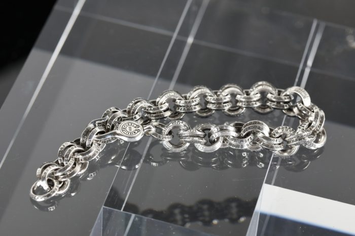 クロムハーツ Chrome Hearts 2 DOUBLE B RING ダブルBリング シルバー ブレスレット - 画像 (3)