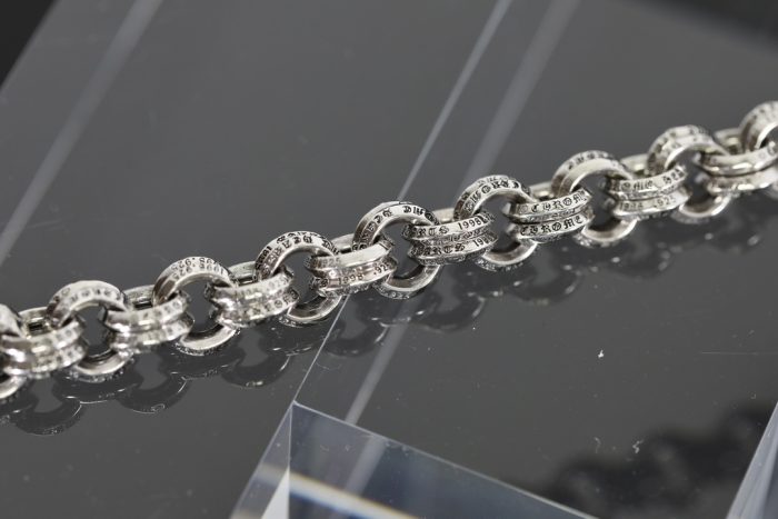 クロムハーツ Chrome Hearts 2 DOUBLE B RING ダブルBリング シルバー ブレスレット - 画像 (5)