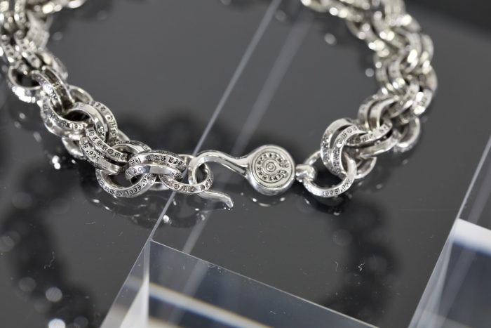 クロムハーツ Chrome Hearts 2 DOUBLE B RING ダブルBリング シルバー ブレスレット - 画像 (7)