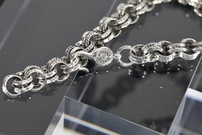 クロムハーツ Chrome Hearts 2 DOUBLE B RING ダブルBリング シルバー ブレスレット - 画像 (8)