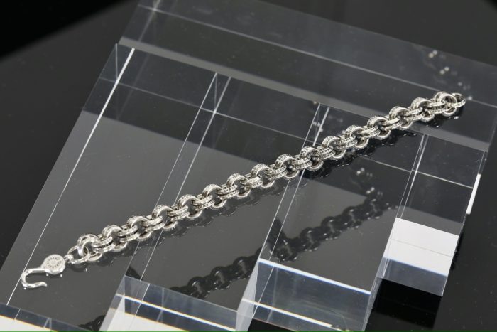 クロムハーツ Chrome Hearts 2 DOUBLE B RING ダブルBリング シルバー ブレスレット - 画像 (9)