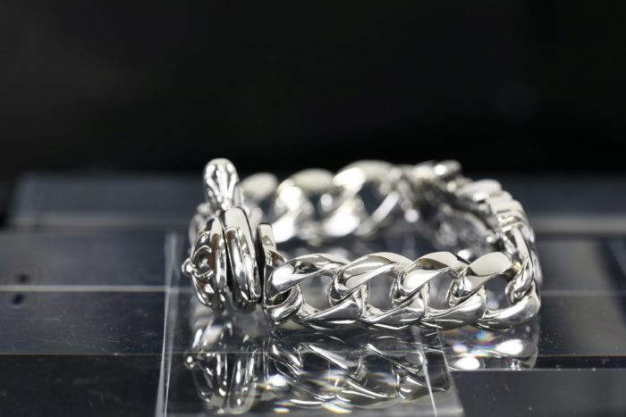 クロムハーツ Chrome Hearts FILIGREE I LINK フィリグリー シルバー925 クリップブレスレット - 画像 (3)