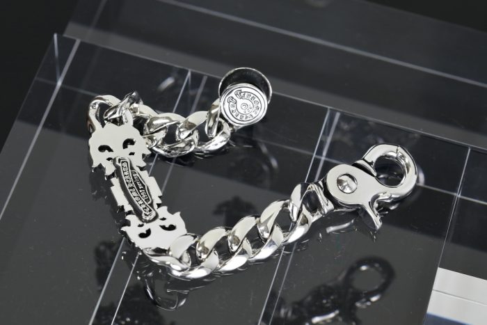 クロムハーツ Chrome Hearts FILIGREE I LINK フィリグリー シルバー925 クリップブレスレット - 画像 (8)