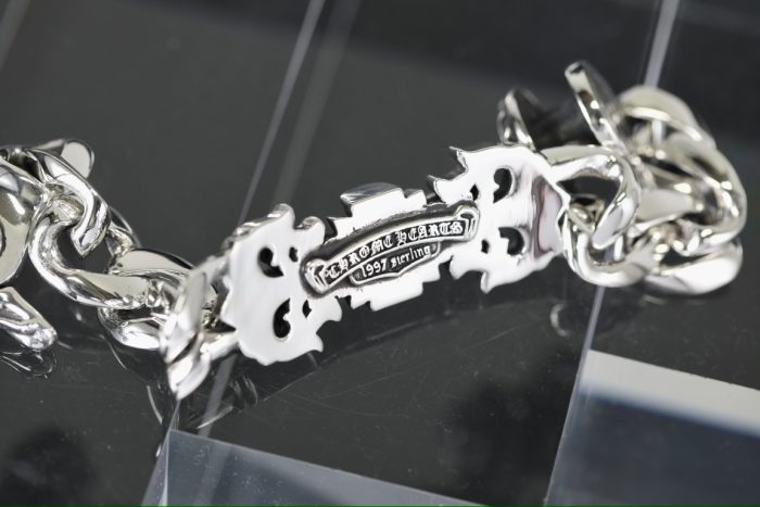 クロムハーツ Chrome Hearts FILIGREE I LINK フィリグリー シルバー925 クリップブレスレット - 画像 (5)