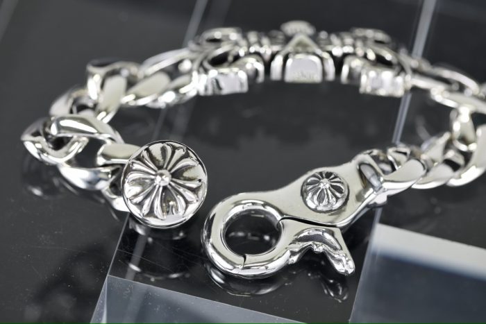 クロムハーツ Chrome Hearts FILIGREE I LINK フィリグリー シルバー925 クリップブレスレット - 画像 (6)