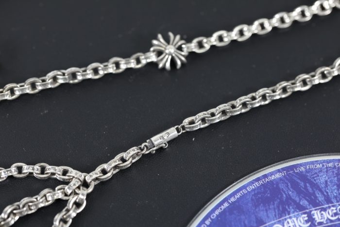 クロムハーツ CHROME HEARTS 3連タイニーファットクロス CHプラス ペーパーチェーン ネックレス - 画像 (7)