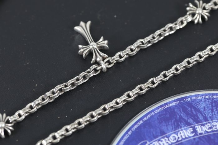 クロムハーツ CHROME HEARTS 3連タイニーファットクロス CHプラス ペーパーチェーン ネックレス - 画像 (9)