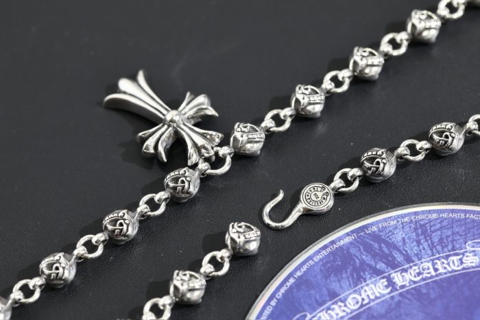 クロムハーツ CHROME HEARTS CHクロスペンダント ケルテックボールネックレス シルバー925 24インチ - 画像 (4)