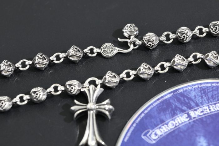 クロムハーツ CHROME HEARTS CHクロスペンダント ケルテックボールネックレス シルバー925 24インチ - 画像 (10)