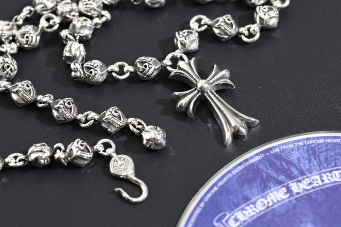 クロムハーツ CHROME HEARTS CHクロスペンダント ケルテックボールネックレス シルバー925 24インチ - 画像 (7)